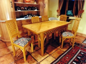 36-FC540A Oak Kitchen Table (Dennis)-1